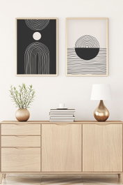 Wallity Huhu88 - Set de 2 Cuadros Decorativos 30 x 40 cm